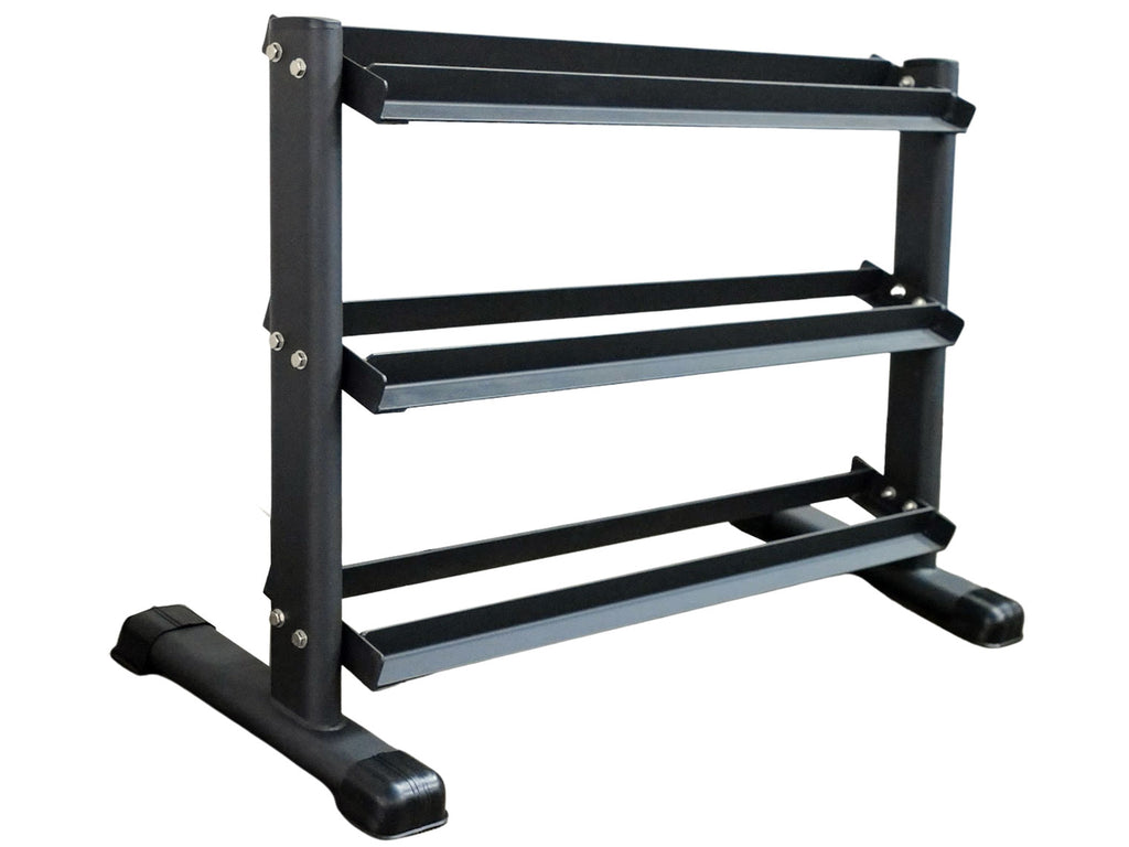 M-Fitness 3-Tier Hex Dumbbell Rack | 10-Pair Rack Available to Ship